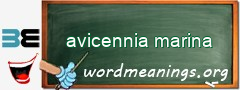 WordMeaning blackboard for avicennia marina